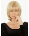 Hairstyles Blonde Monofilament Chin Length Lace Wigs