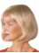 Mature Blonde Monofilament Chin Length Bob Wigs