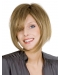Polite Blonde Straight Chin Length Wigs For Cancer