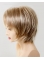 Mature Blonde Straight Chin Length Synthetic Wigs