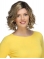 Blonde Stylish Curly Chin Length Synthetic Bob Wigs