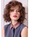Monofilament Blonde Chin Length Curly 10" Layered Synthetic Wigs