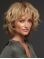 Curly 100% Hand-Tied Blonde Layered Human Hair Hand Tied Wigs