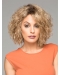 Designed Blonde 10" Curly Without Bangs Synthetic Wigs