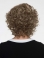 10" Curly Brown Layered Monofilament Synetic Wigs