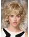 Fabulous Curly Design Chin Length Blonde Layered Wigs
