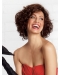 Ideal Chin Length Curly Brown Classic Wigs
