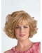 Cool Blonde Curly Chin Length Synthetic Wigs