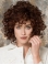 High Quality Chin Length Curly Auburn Layered Perfect Wigs
