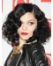 Natural Black Curly Chin Length Jessie J Wigs