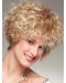 Amazing Blonde Chin Length Curly With Bangs Popular Wigs