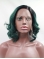 Bobs 11" Curly Ombre/2 Tone Chin Length Lace Front Synthetic Wigs