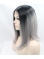 China Fashion Short Straight  Ashen Princess Synthetic Lace Front Wigs For Women