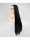 Black Long Straight Swan Synthetic 13*4 Lace Front Wigs