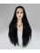 Black Long Straight Swan Synthetic 13*4 Lace Front Wigs