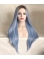 Light Blue Silky Long Straight Synthetic Lace Front Wigs