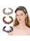 4pcs creative crystal exquisite hand woven headband colorful Sequin Headband