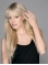 Perfect Long Straight Capless Blonde Platinum  With Bangs Synthetic Women Wigs