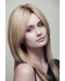 16" long Straight lace front Blonde Layered synthetic women Wigs