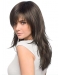 Easy Caples Brown Straight  Long Remy Human Hair Women Wigs
