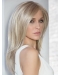 16" Long Straight hand-tied Blonde  Synthetic Lace Women Wigs