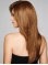 20" Long Straight Monofilament  Human Hair Women Wigs 