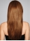 20" Long Straight Monofilament  Human Hair Women Wigs 