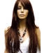 Ideal Auburn Straight Lace Front Remy Human Hair Long Women Wigs
