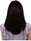 16'' long Straight Mono top Black With Bangs Human Hair Women Wigs