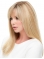  18" Long Straight With Bangs 100% Hand-Tied Mono Top Human Hair Women Wigs