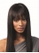 Capless Straight 16" Long African American Natural Human Hair Women Wigs