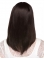 16'' Suitable Capless Brown Straight Long Human Hair Women Wigs