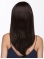 16'' Brown Straight Long Capless Human Hair Women Wigs
