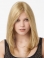 Cool Blonde Straight Monofilament Lace Front Long Human Hair Women Wigs