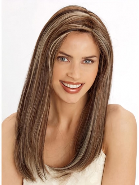 22'' Straight Long Discount Monofilament Lace Front Remy Human Hair Women Wigs