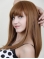 18'' Long High Quality Auburn Capless Straight 100% Remy Human Hair Women Celebrity Wigs