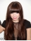 22'' Long Straight 100% Hand-Tied Full Lace Synthetic Celebrity Women Wigs
