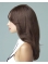 18'' Braw Brown Straight Monofilament Top 100% Hand-Tied Long Classic Remy Human Hair Women Wigs