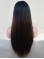 22'' Long Straight Ombre Color Full Lace Human Hair Women Wig