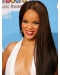 24'' Long Straight Rihanna Ultra-long Straight Lace Front Human Hair Women wig 