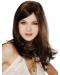 Tempting Long Brown Straight 100% Hand-Tied Mono Top Remy Human Hair Women Wigs