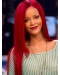 24''Long Straight Lace Front Rihanna Cascades Style 100% Human Remy Hair Women Wig
