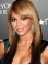 20 '' Long Straight Layered with Bangs Full Lace100% Human Hair Women Beyonce Knowles Wigs