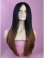26 Inch Long Straight Lace Front 100% Remy Hair Women Ombre Wigs