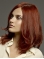 14''Great Long Shoulder Length Straight  Layered Mono Top Lace Front Synthetic Women Wigs