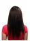 20'' Polite Auburn Straight 100% Hand-Tied Mono Top Remy Human Hair Long Women Wigs