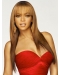 20 Inches Long straight with Bang Lace Front Remy Human Hair Women  Beyonce Wig