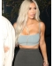 25'' Long Straight Lace Front Blonde  Remy Human Hair Women Kim Kardashian Wigs