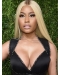  26" Straight Without Bangs Lace Front Blonde Long Synthetic Women Nicki Minaj Wigs