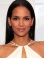 20'' Long Straight Without Bangs  Black Lace Front Synthetic Women Halle Berry Wigs